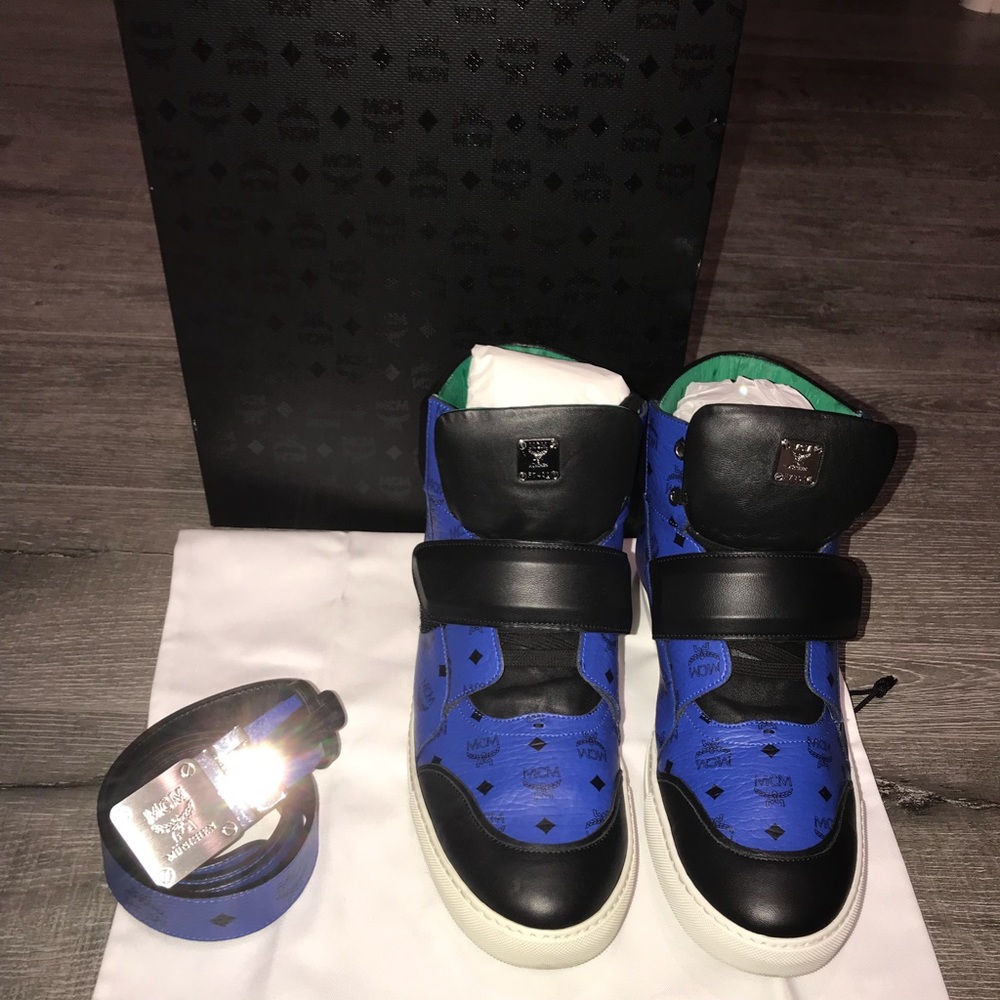 Men’s MCM Authentic Sneakers & Belt